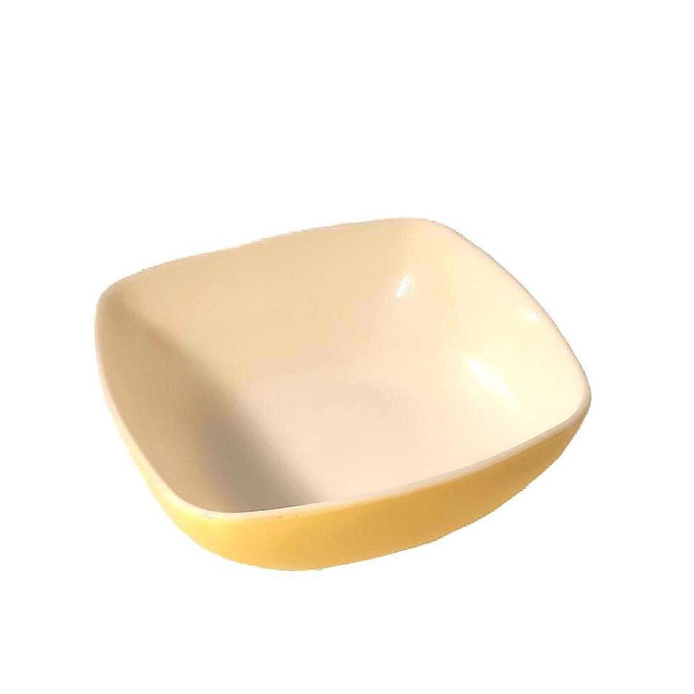Pyrex Yellow and White Square Dish